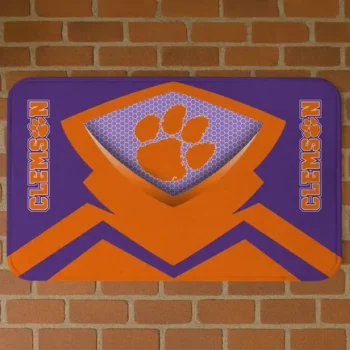 Clemson Tigers Ninja Mesh Orange Doormat