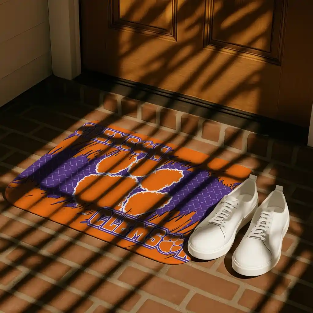 clemson-tigers-plate-rip-orange-doormat-trendy.webp