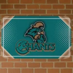 Coastal Carolina Chanticleers Silver Halftone Green Doormat