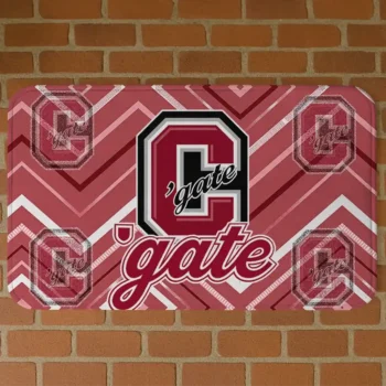 Colgate Raiders Chevron Geometrics Maroon Doormat