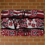 Colgate Raiders Palm Silhouette Maroon Black Doormat