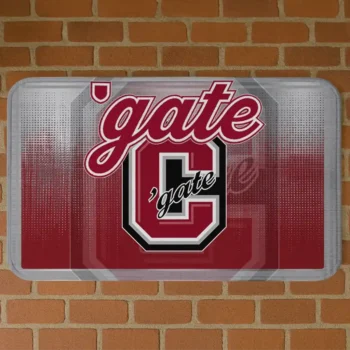 Colgate Raiders Pixel Blur Maroon Doormat