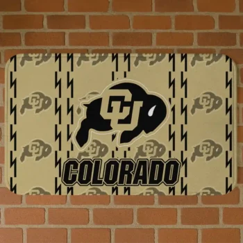 Colorado Buffaloes Bolt Row Gold Doormat