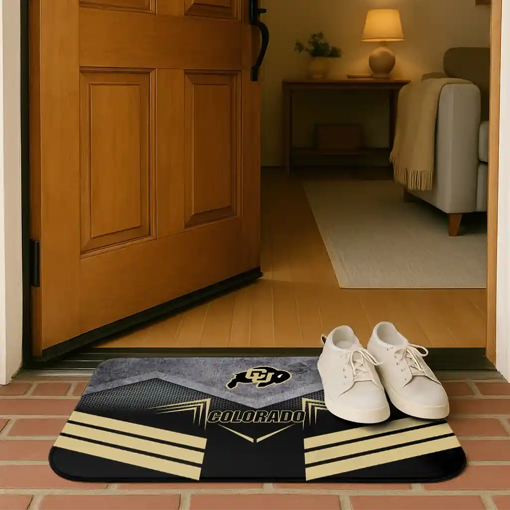 colorado-buffaloes-chevron-points-gold-black-doormat-fashion-forward.webp
