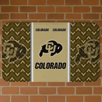 Colorado Buffaloes Chevron Stack Gold Doormat