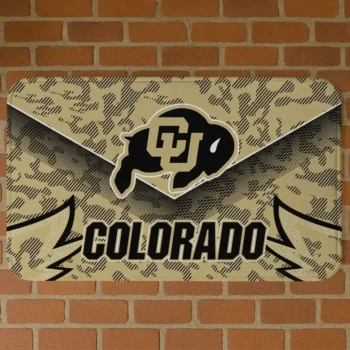 Colorado Buffaloes Layered Lines Gold Doormat