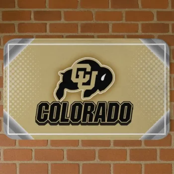 Colorado Buffaloes Silver Halftone Gold Doormat