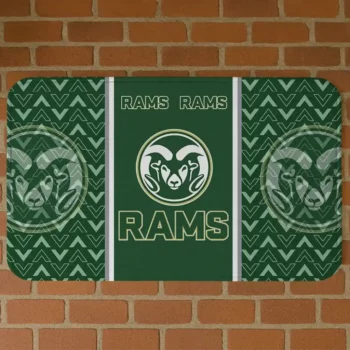 Colorado State Rams Chevron Stack Green Doormat