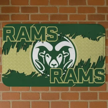 Colorado State Rams Plate Rip Green Doormat