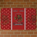 Cornell Big Red Chevron Stack Red Doormat