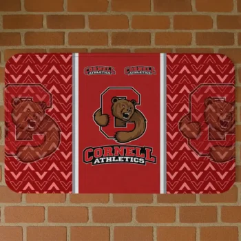 Cornell Big Red Chevron Stack Red Doormat