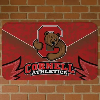 Cornell Big Red Layered Lines Red Doormat