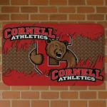 Cornell Big Red Plate Rip Red Doormat