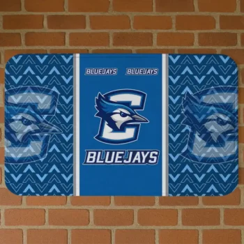 Creighton Bluejays Chevron Stack Blue Doormat