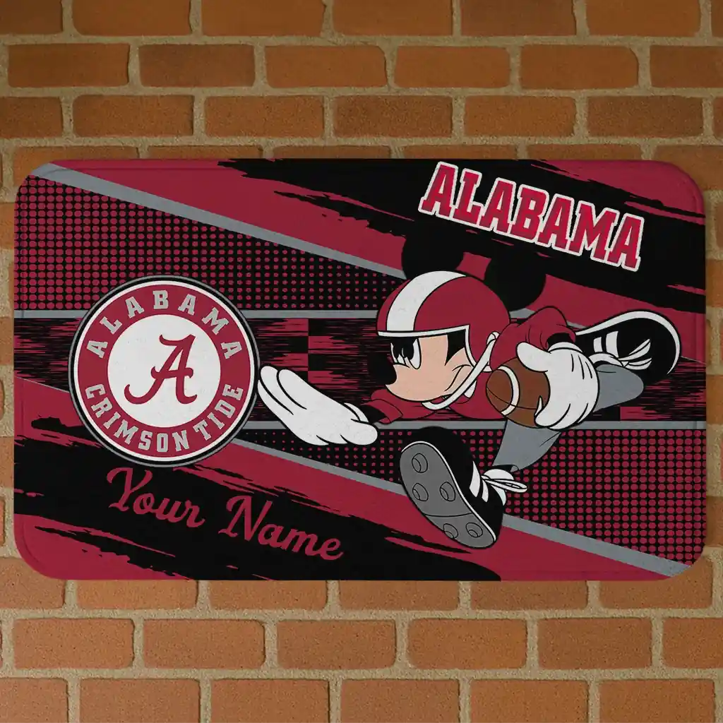 custom-alabama-crimson-tide-mickey-quarterback-crimson-black-doormat-best-selling.webp custom alabama crimson tide mickey quarterback crimson black doormat best selling