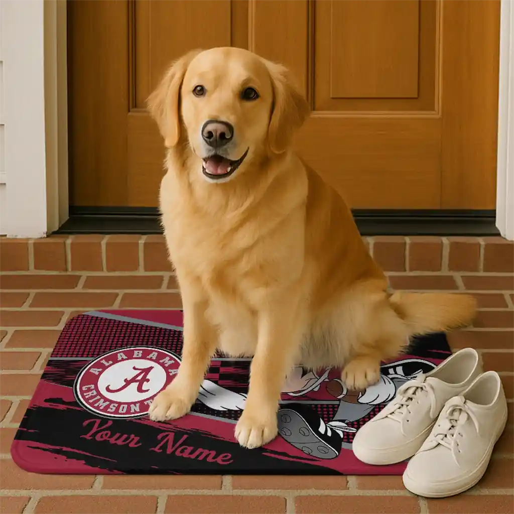 custom-alabama-crimson-tide-mickey-quarterback-crimson-black-doormat-high-quality.webp
