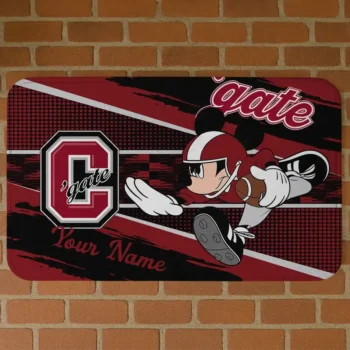 Custom Colgate Raiders Mickey Quarterback Maroon Black Doormat