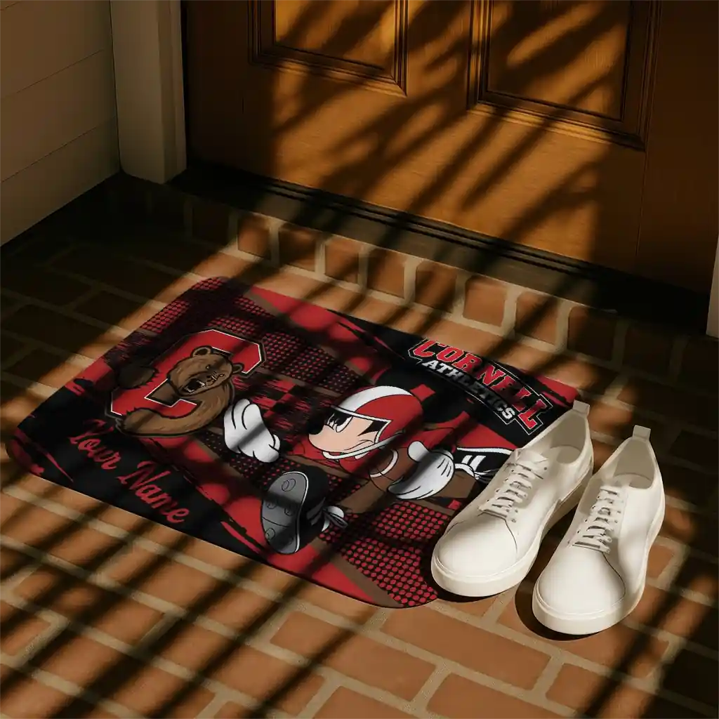 custom-cornell-big-red-mickey-quarterback-red-black-doormat-trendy.webp