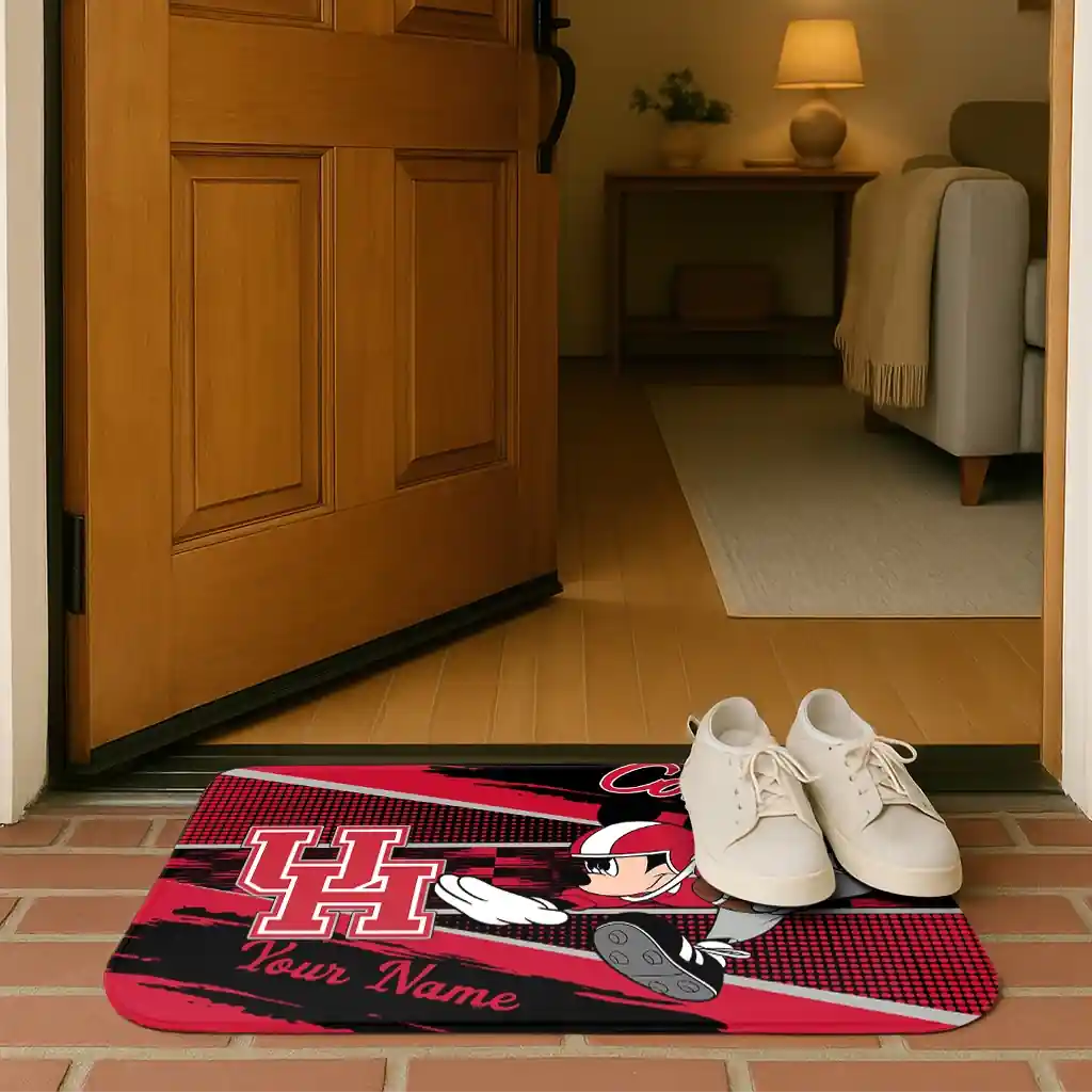 custom-houston-cougars-mickey-quarterback-red-black-doormat-fashion-forward.webp