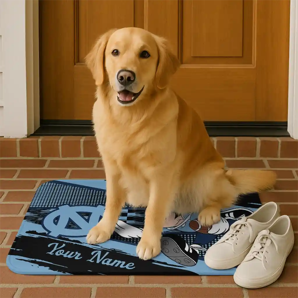 custom-north-carolina-tar-heels-mickey-quarterback-light-blue-black-doormat-high-quality.webp