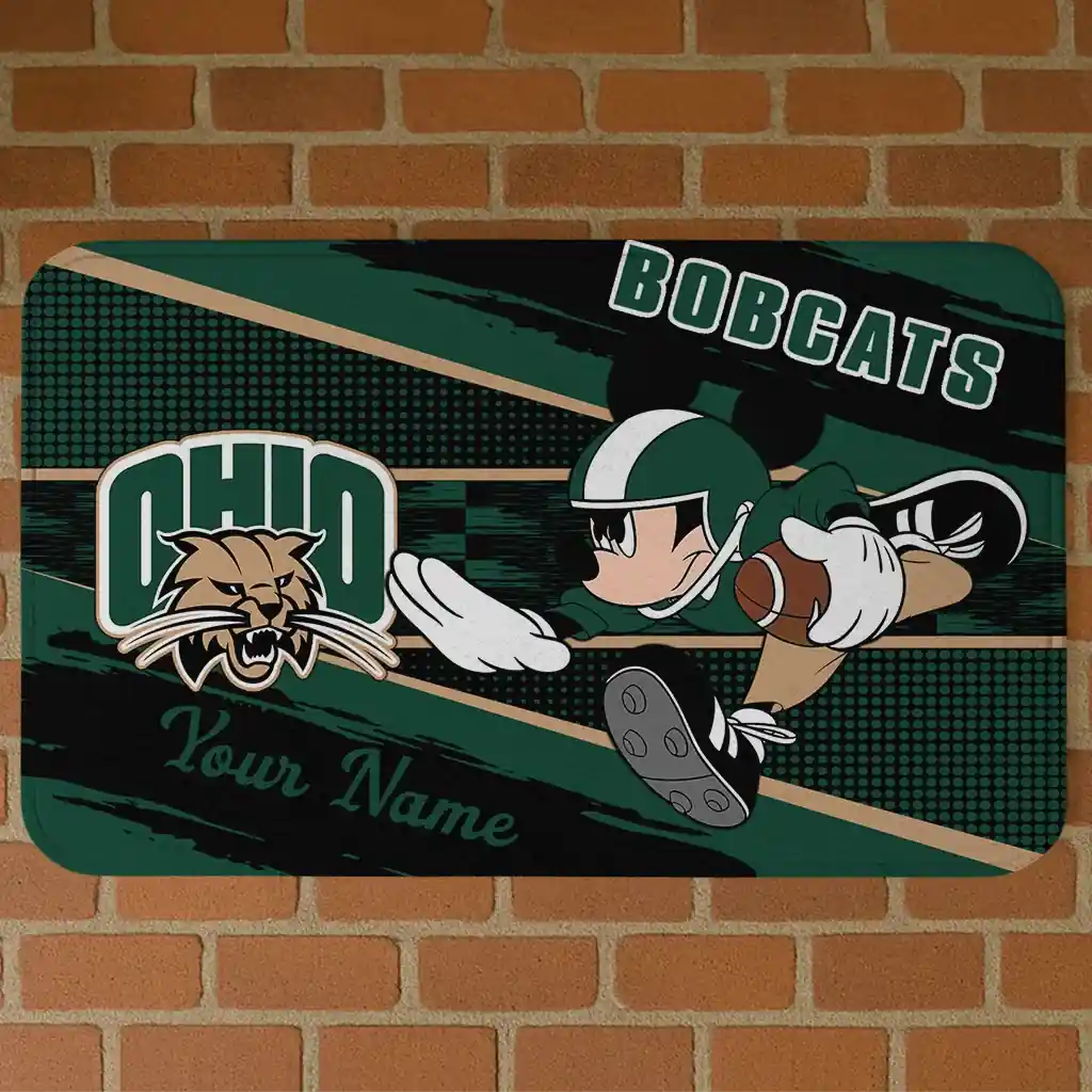 custom-ohio-bobcats-mickey-quarterback-green-black-doormat-best-selling.webp custom ohio bobcats mickey quarterback green black doormat best selling