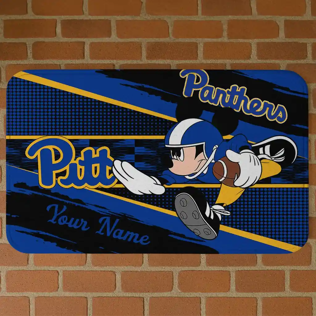 custom-pittsburgh-panthers-mickey-quarterback-royal-blue-black-doormat-best-selling.webp custom pittsburgh panthers mickey quarterback royal blue black doormat best selling