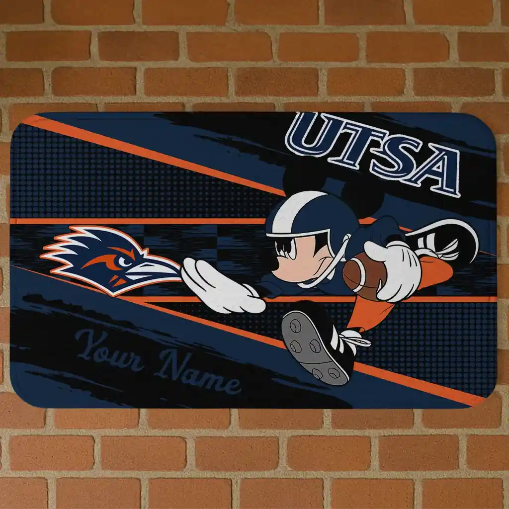 custom-utsa-roadrunners-mickey-quarterback-orange-black-doormat-best-selling.webp custom utsa roadrunners mickey quarterback orange black doormat best selling