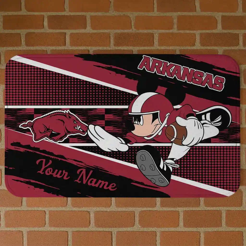 customized-arkansas-razorbacks-mickey-quarterback-red-black-doormat-best-selling.webp customized arkansas razorbacks mickey quarterback red black doormat best selling