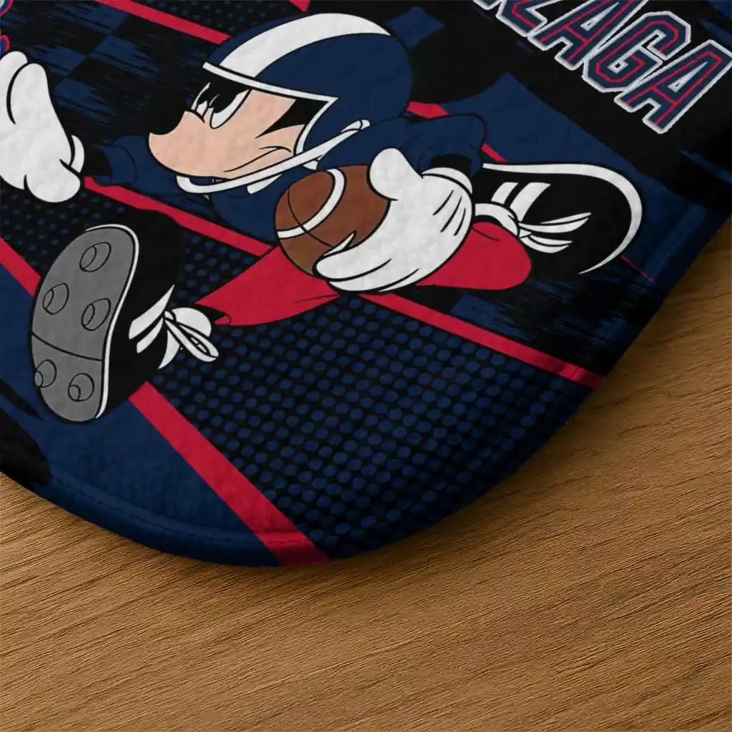 customized-gonzaga-bulldogs-mickey-quarterback-blue-black-doormat-latest-model.webp