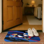 customized-kansas-jayhawks-mickey-quarterback-blue-black-doormat-best-selling.webp