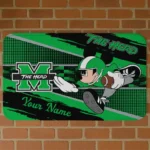 customized-marshall-thundering-herd-mickey-quarterback-green-black-doormat-best-selling.webp