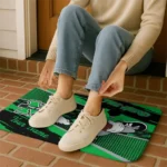 customized-marshall-thundering-herd-mickey-quarterback-green-black-doormat-best-selling.webp
