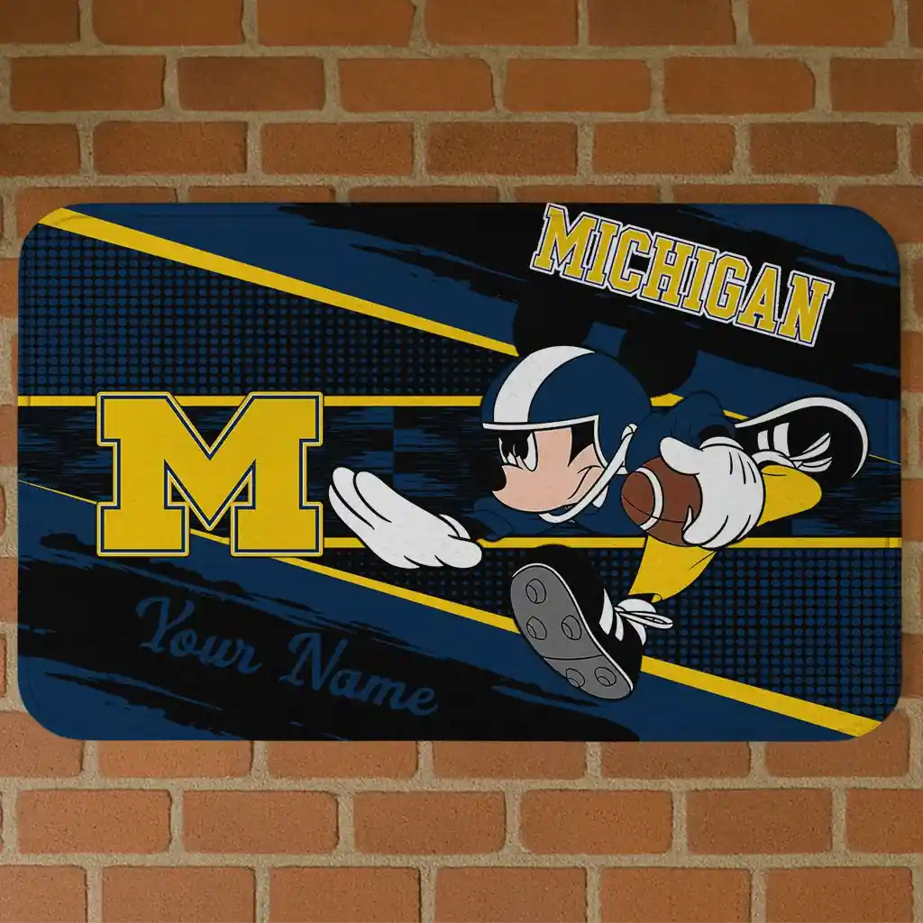 customized-michigan-wolverines-mickey-quarterback-blue-black-doormat-best-selling.webp customized michigan wolverines mickey quarterback blue black doormat best selling