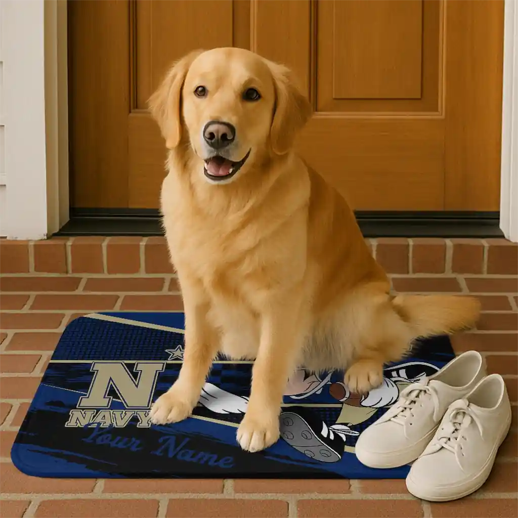 customized-navy-midshipmen-mickey-quarterback-blue-black-doormat-high-quality.webp