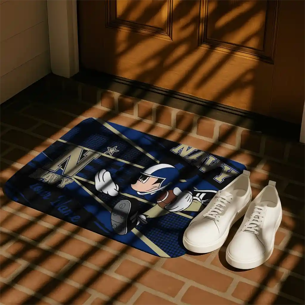 customized-navy-midshipmen-mickey-quarterback-blue-black-doormat-trendy.webp