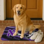 customized-northwestern-wildcats-mickey-quarterback-purple-black-doormat-best-selling.webp