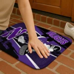 customized-northwestern-wildcats-mickey-quarterback-purple-black-doormat-best-selling.webp