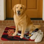 customized-usc-trojans-mickey-quarterback-red-black-doormat-best-selling.webp