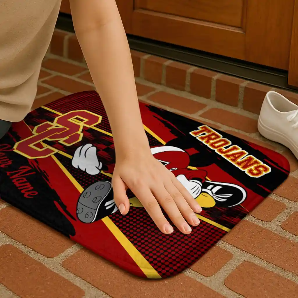 customized-usc-trojans-mickey-quarterback-red-black-doormat-premium-grade.webp