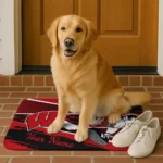 customized-wisconsin-badgers-mickey-quarterback-red-black-doormat-best-selling.webp