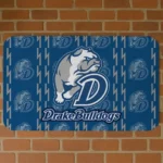 Drake Bulldogs Bolt Row Blue Doormat