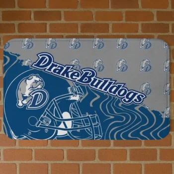 Drake Bulldogs Football Pride Blue Doormat