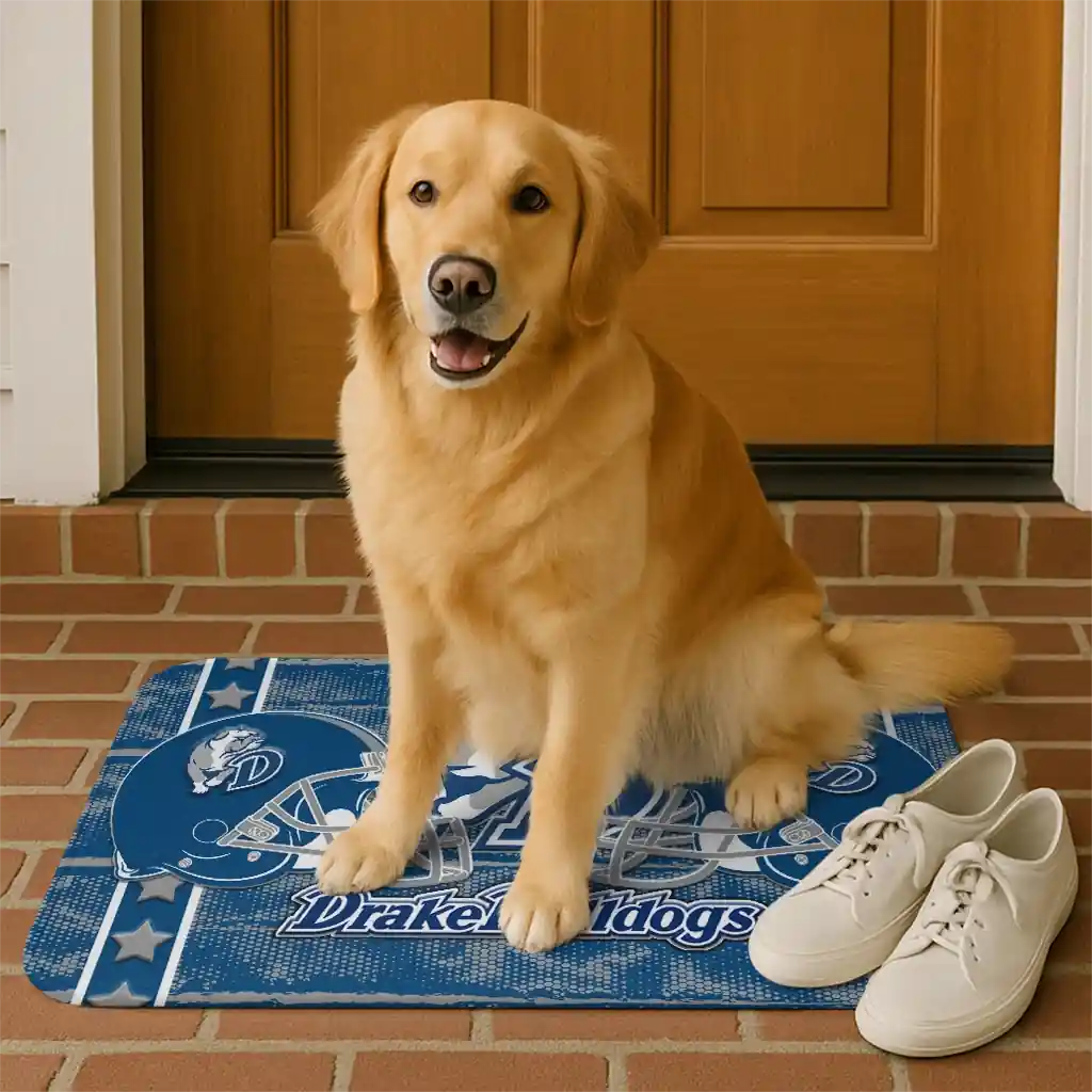 drake-bulldogs-helmet-illustration-blue-doormat-high-quality.webp