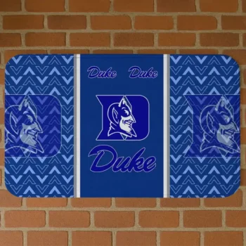 Duke Blue Devils Chevron Stack Blue Doormat