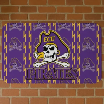 East Carolina Pirates Bolt Row Purple Doormat