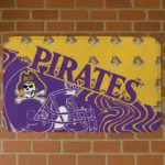 East Carolina Pirates Football Pride Purple Doormat