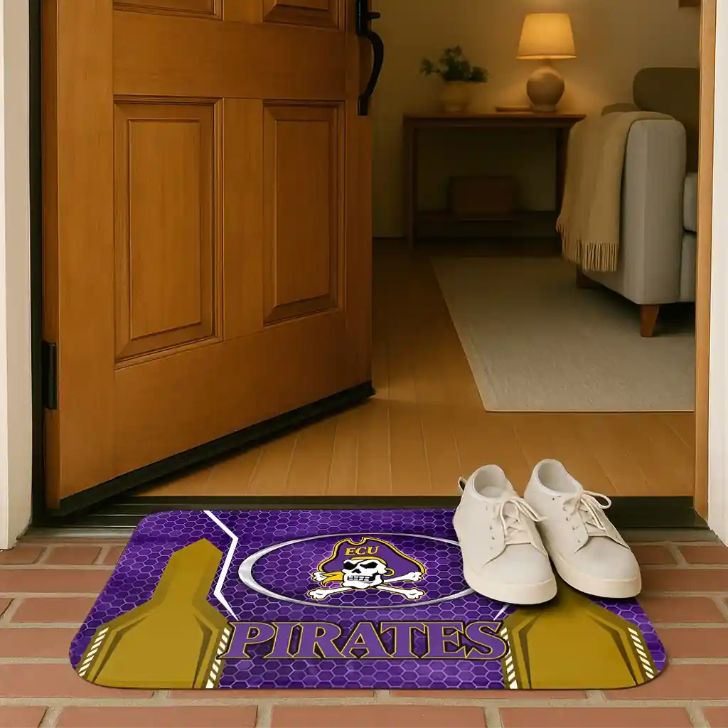 east-carolina-pirates-hexagon-oval-purple-doormat-fashion-forward.webp