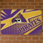 East Carolina Pirates Sharp Flash Purple Doormat
