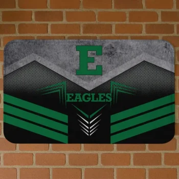 Eastern Michigan Eagles Chevron Points Green Black Doormat