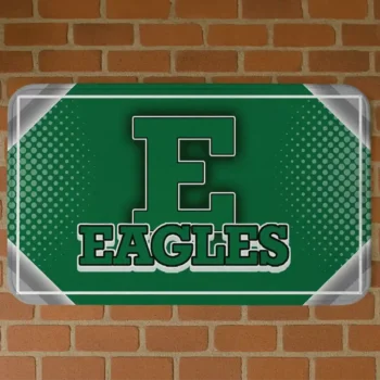 Eastern Michigan Eagles Silver Halftone Green Doormat